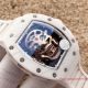 2017 Copy Richard Mille RM 052 Rose Gold plated White Ceramic rubber Band (3)_th.jpg
